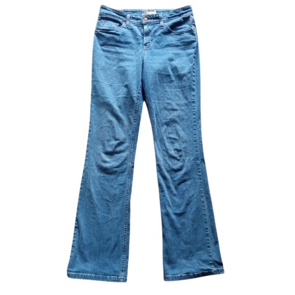 Signature by Levi Strauss Denim - Levi Strauss Women's At Waist Bootcut Flare Stretch Jean Blue Size Medium 8 Long